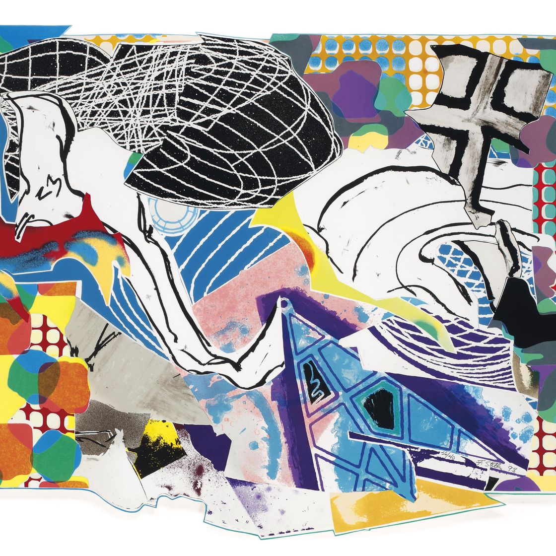 Frank Stella — Отрывки из серии "Моби Дик на краю пропасти"