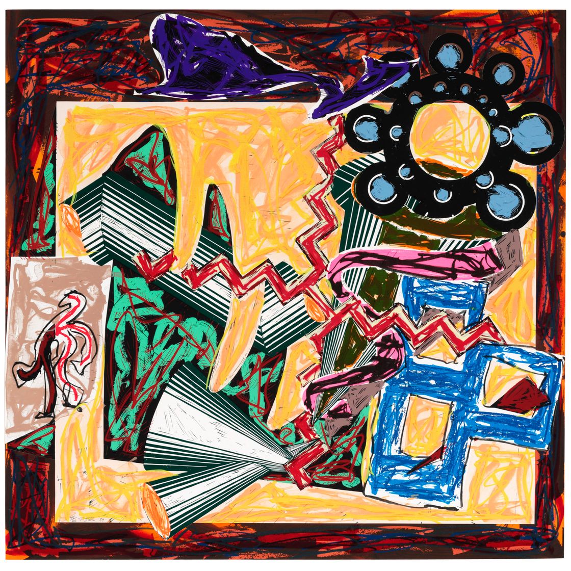 Frank Stella — Потом случился пожар, и Палка сгорела, как у Эль Лисицкого в "Гадье".