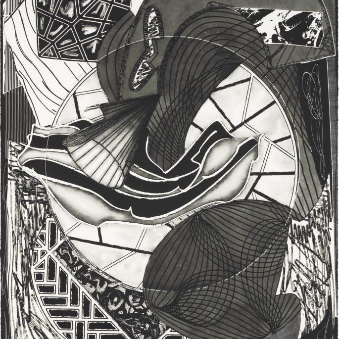 Frank Stella — Хижина, Ахав и Старбак, с гравюр Моби Дика