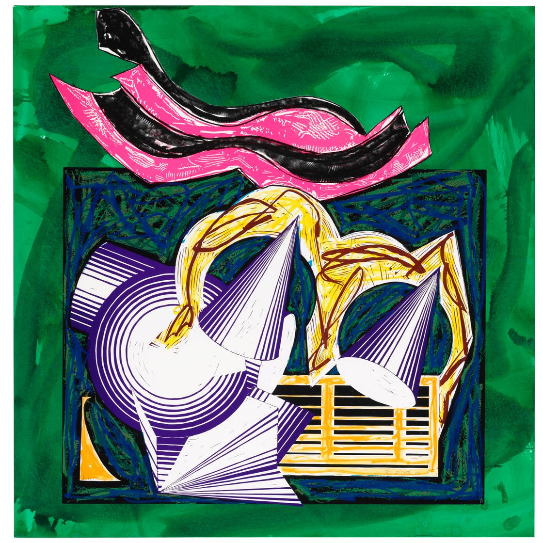 Frank Stella — Одну маленькую козочку папа купил для двух Зузим, Иллюстрации к книге Эль Лисицкого "Гадя".