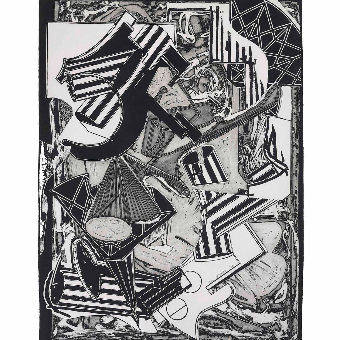 Frank Stella — Ла Пенна ди Ху (черно-белая)