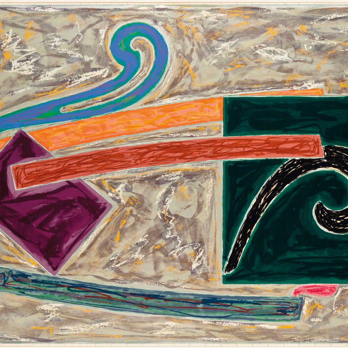 Frank Stella — Железная дорога "Недоступный остров" из серии "Экзотические птицы"