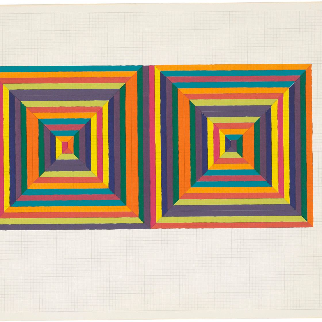 Frank Stella — Фортин де лас Флорес I, откуда: Десять лет от Лео Кастелли