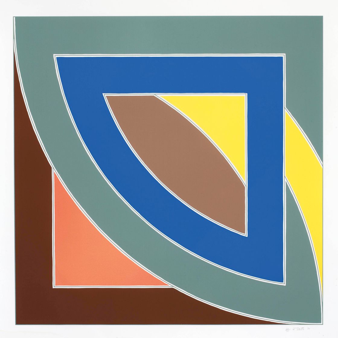 Frank Stella — Река прудов I, из серии "Ньюфаундленд" (Axsom 50; Gemini 270)