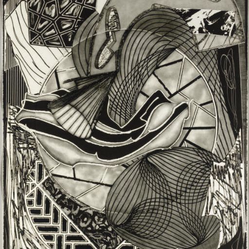 Frank Stella — Хижина, Ахав и Старбак, с гравюр Моби Дика