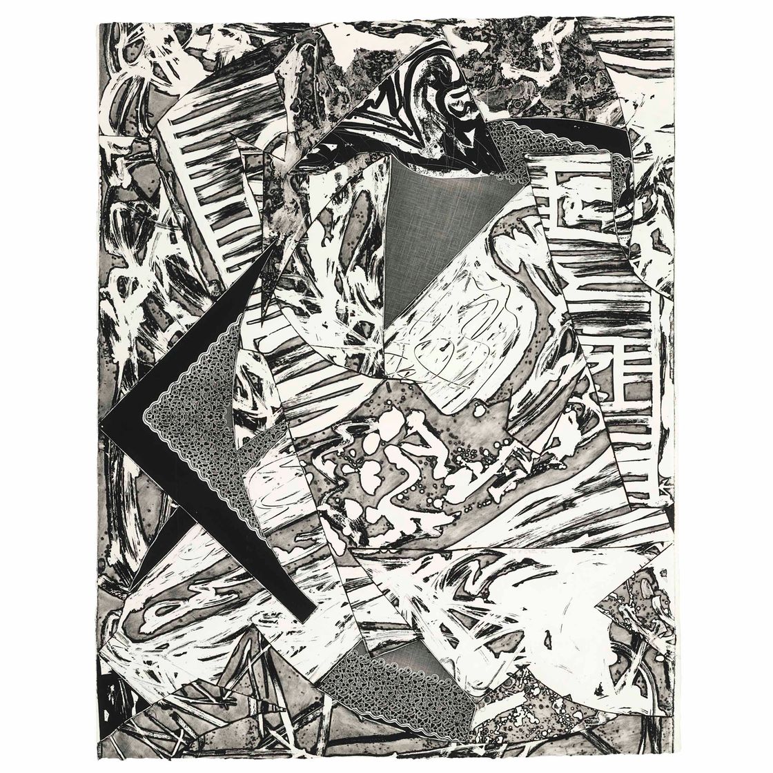 Frank Stella — Лебединая гравюра III, из серии Swan Engravings