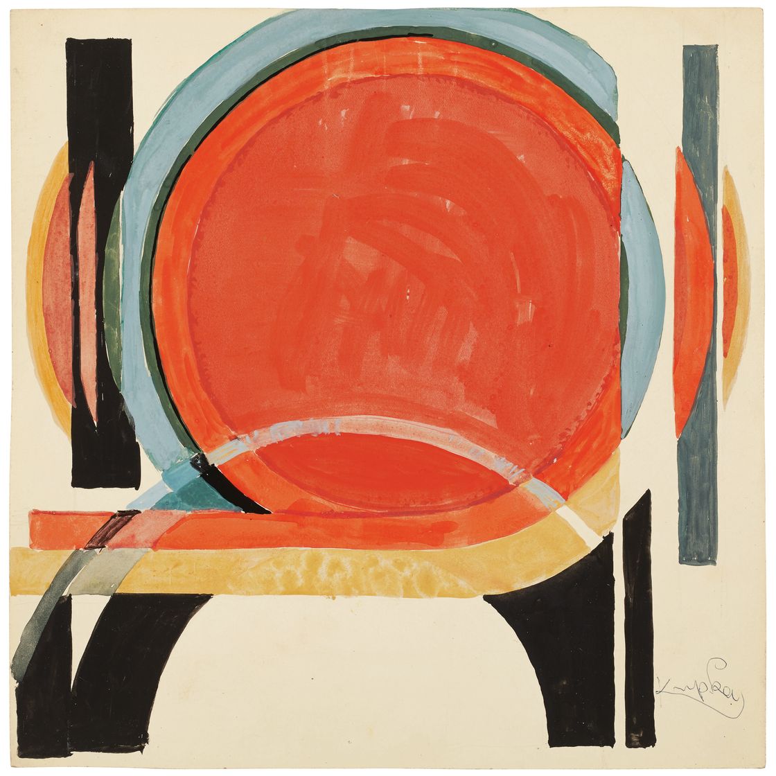 František Kupka — Красная форма