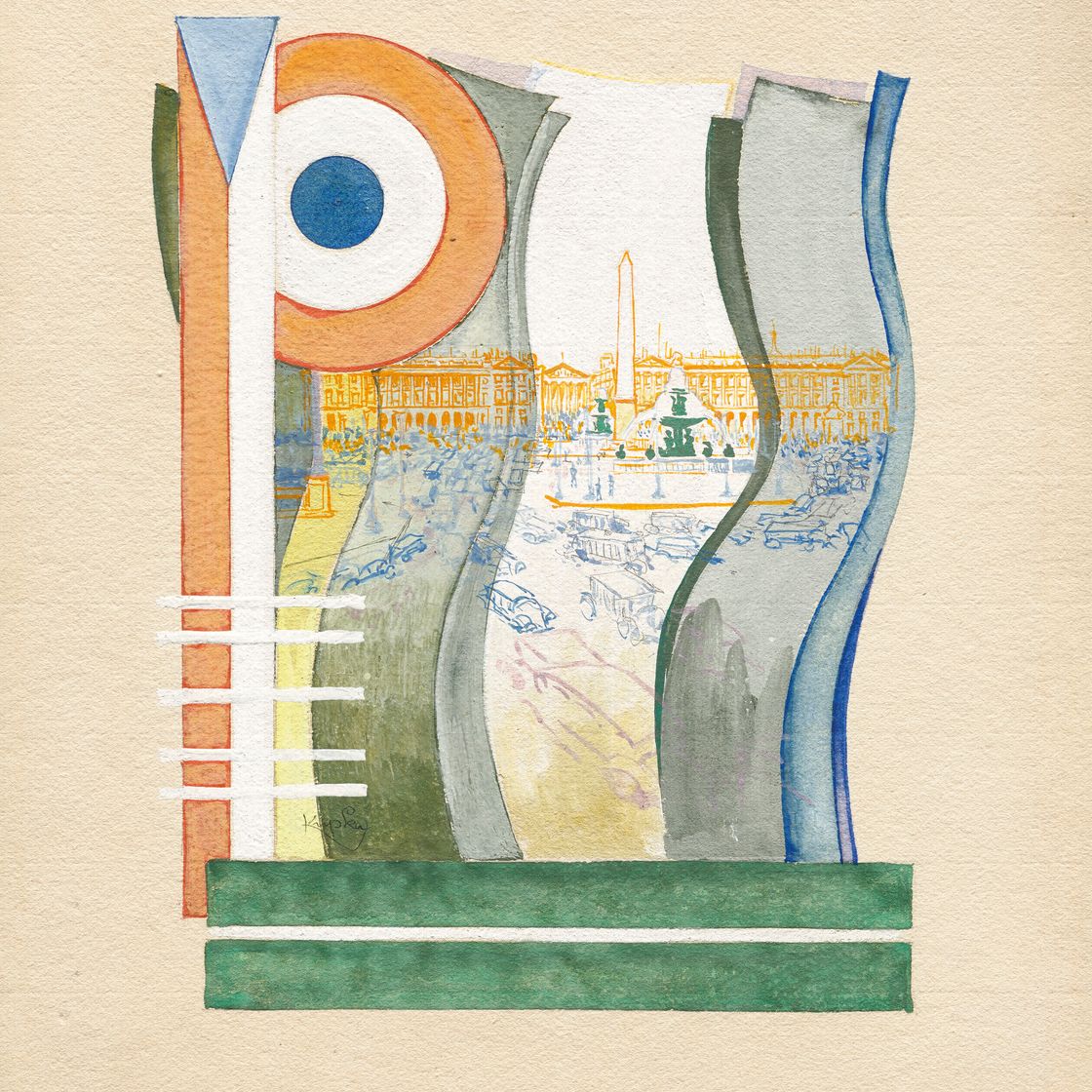 František Kupka — Париж, площадь Согласия, изображение 1
