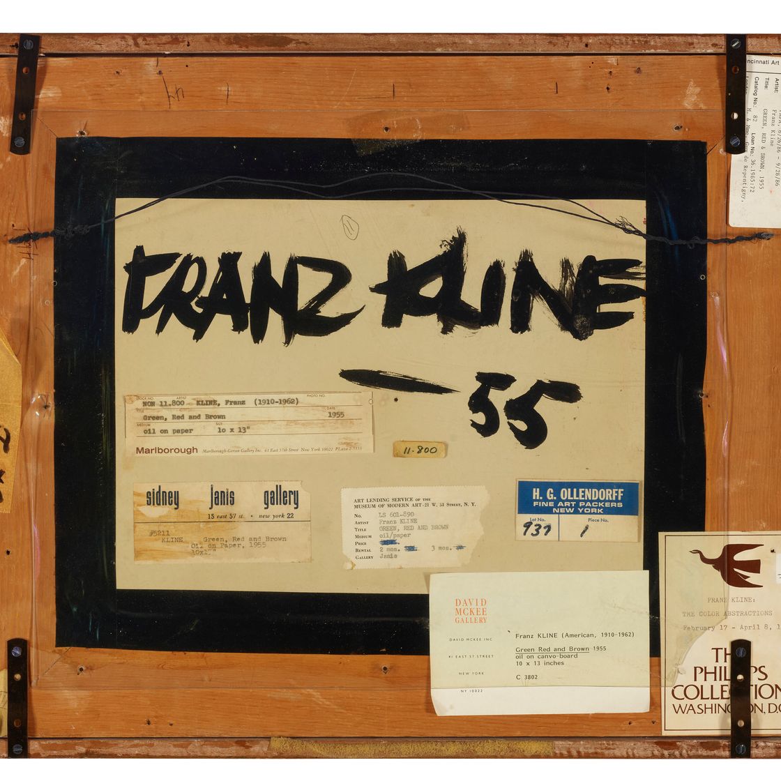 Franz Kline — Зеленый, красный и коричневый, изображение 3