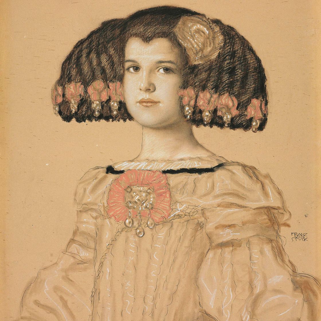 Franz von Stuck — Портрет Марии, дочери художника, в испанском костюме
