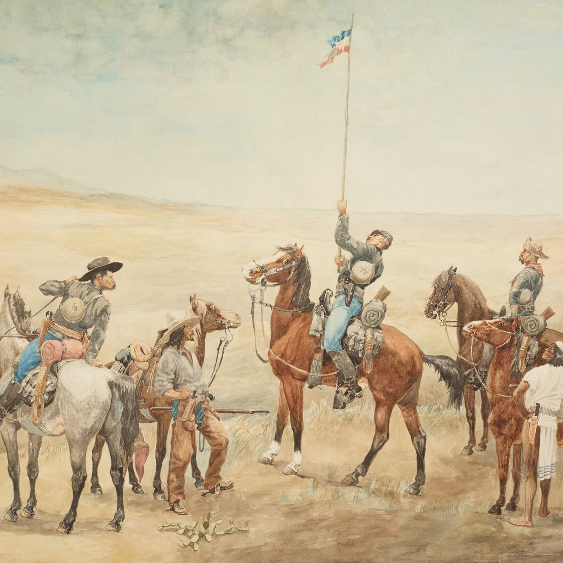 Frederic Remington — Подача сигнала на главную команду, изображение 1