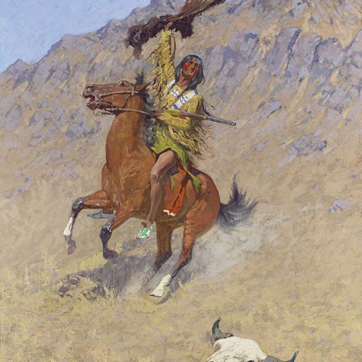 Frederic Remington — Сигнал (Если бы Черепа могли говорить)