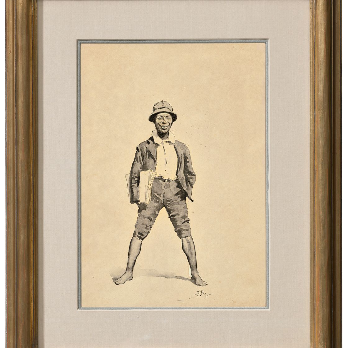Frederic Remington — Разносчик газет, изображение 2