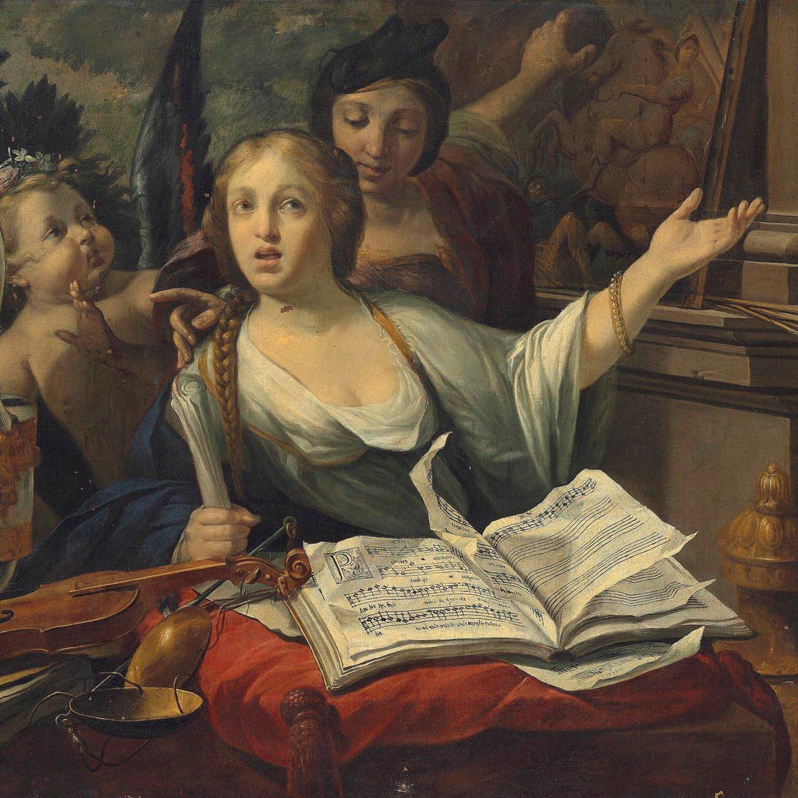 French School — Аллегория искусства