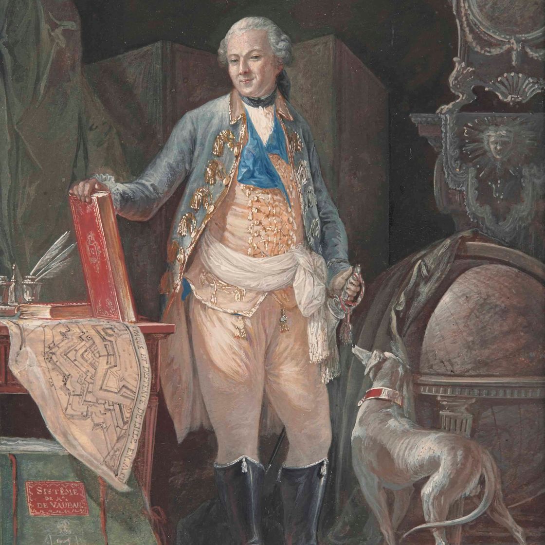 French School — Портрет Жан-Батиста Вакета де Грибоваля (1715-1789), сына художника