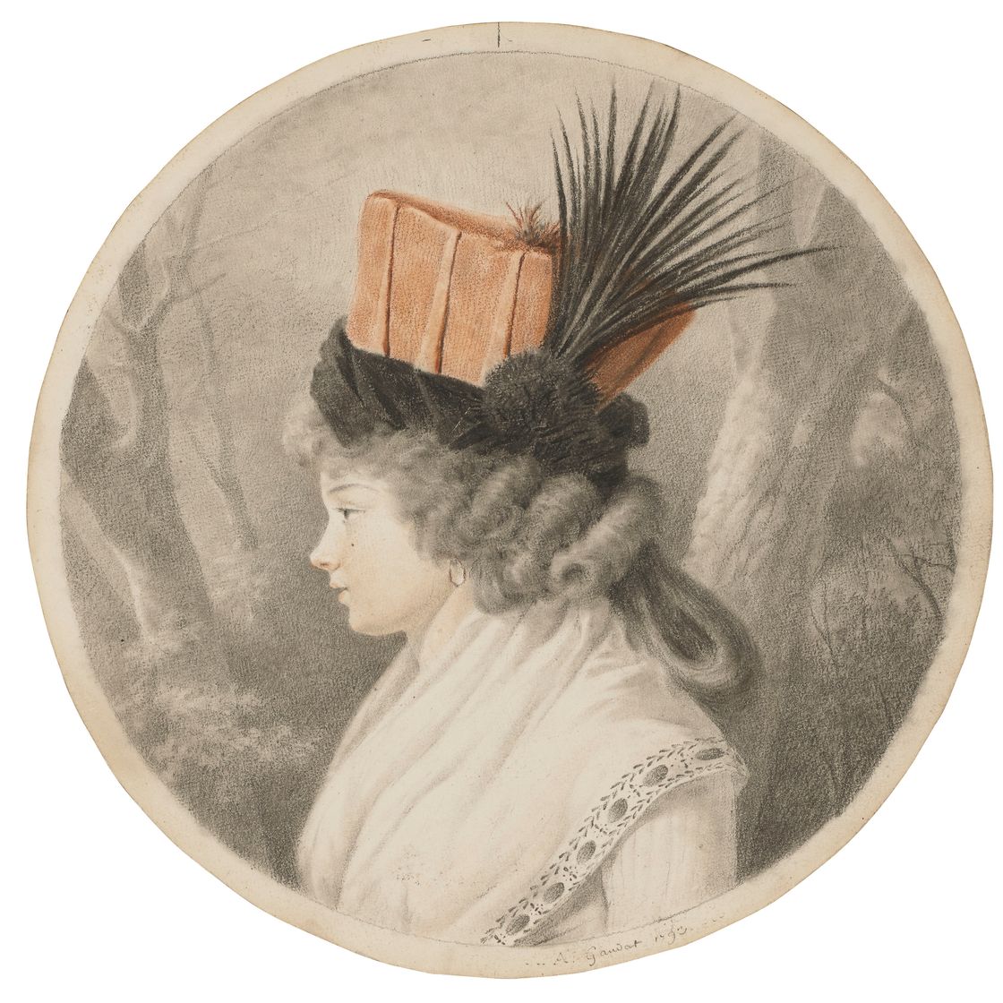 French School — Портрет Марии-Урсулы Рандон де Мирандоль (1776-1836) в окружении женщин