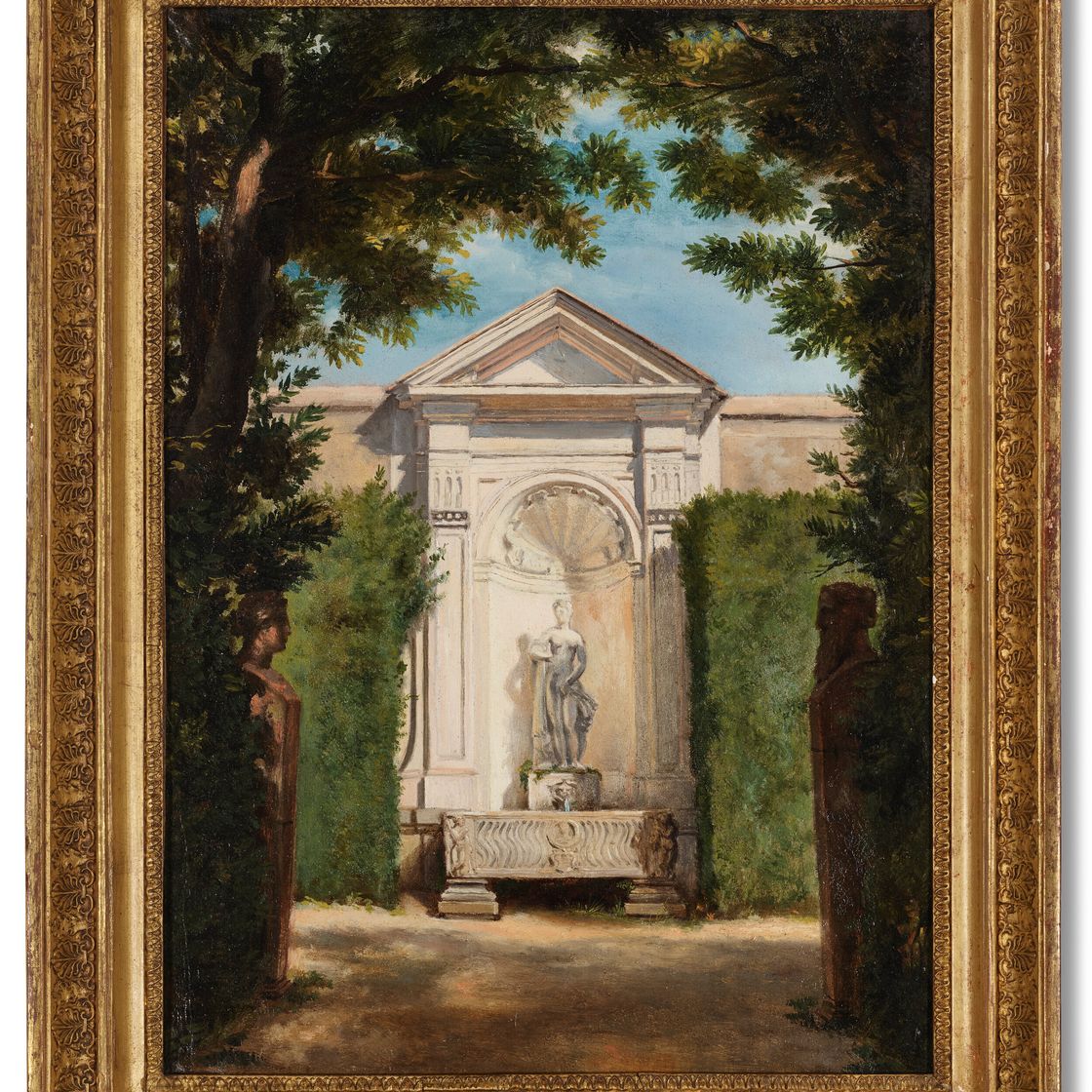 French School — Сад виллы Медичи