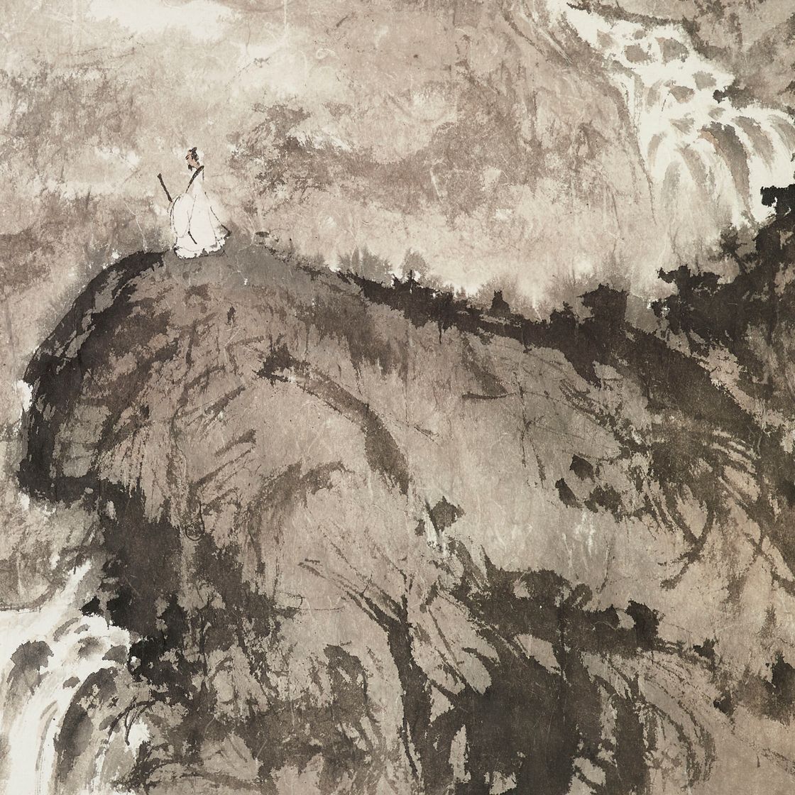 Fu Baoshi — Ученый, наблюдающий за водопадом