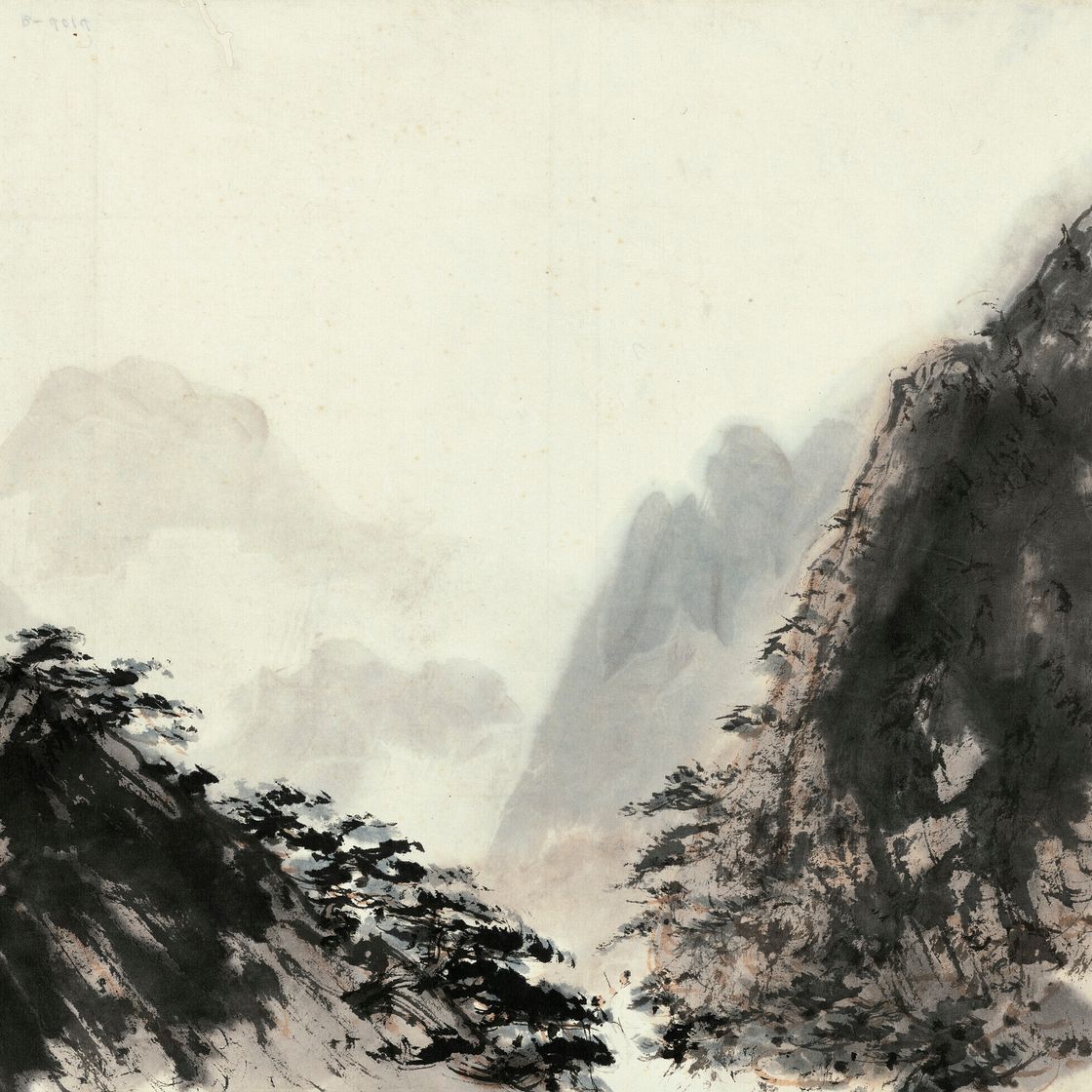 Fu Baoshi — Ученые, прогуливающиеся в Глубоких горах