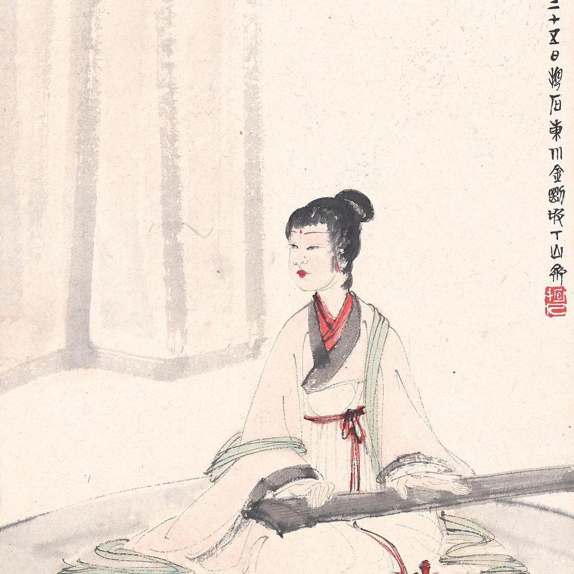 Fu Baoshi — Леди, играющая в Цинь