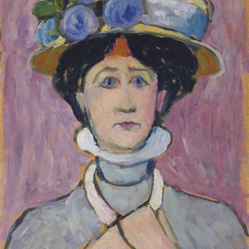 Gabriele Münter — Личный портрет в хижине