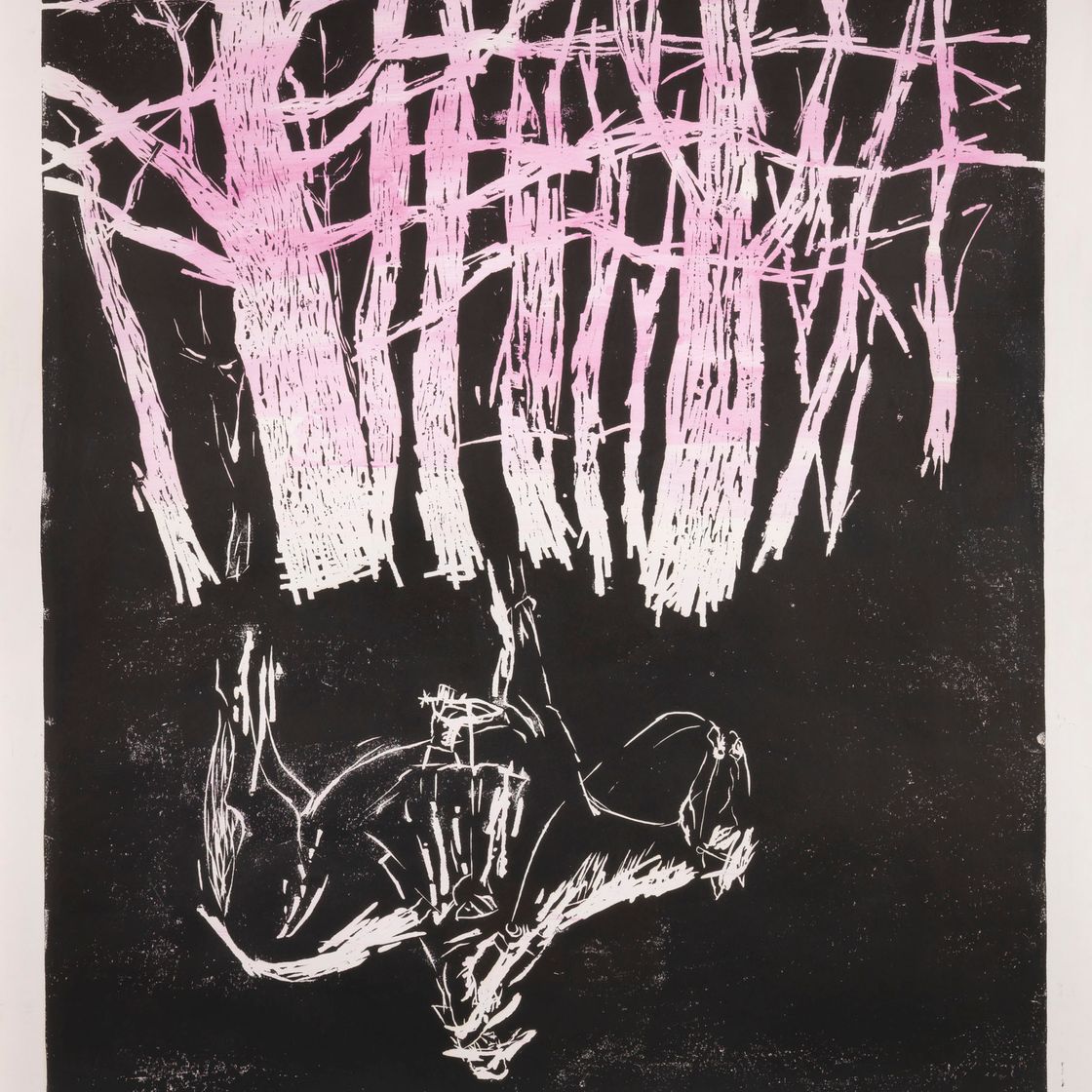 Georg Baselitz — (i) В лесу и на пустоши: Полярное сияние (В лесу и на вересковой пустоши: Полярное сияние) (ii) Я в лесу и на пустоши: Дер Ауфритт (В лесу и на пустоши: Появление) (iii) Я в лесу и на пустоши: Я вижу Карла Мая (В лесу и на пустоши: Я знаю, что показываю Карла Мая) (iv) Я в лесу и на пустоши: Я показываю Карла Мая) (iv) Я в лесу и на пустоши: Я показываю Карла Мая (iv) Я в лесу и на пустоши: Я показываю Карла Мая (iv) Я в лесу и на пустоши: Я показываю Карла Мая (iv): Das Pferd (В лесу и на пустоши: Лошадь) (v) Я иду по лесу и на пустоши: Тишина (В лесу и на пустоши: Тишина) (vi) Я иду по лесу и на пустоши: Путь), изображение 3