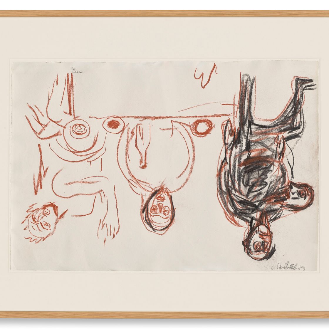 Georg Baselitz — Nachtessen в Дрездене (Ужин в Дрездене), изображение 2