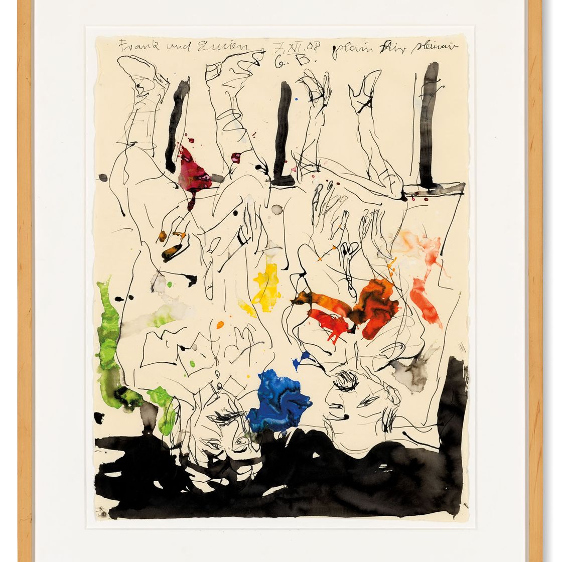 Georg Baselitz — Фрэнк и Люциан на пленэре (Фрэнк и Люциан на пленэре), изображение 3