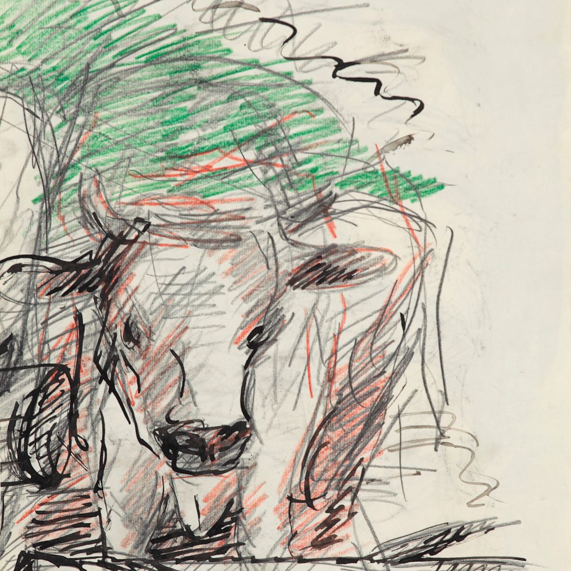 Georg Baselitz — Без названия (корова), изображение 3