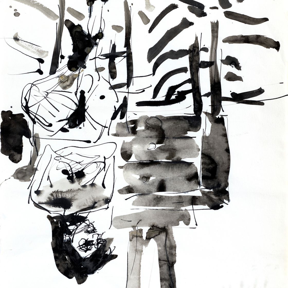Georg Baselitz — Без названия (Ню - Эльке)