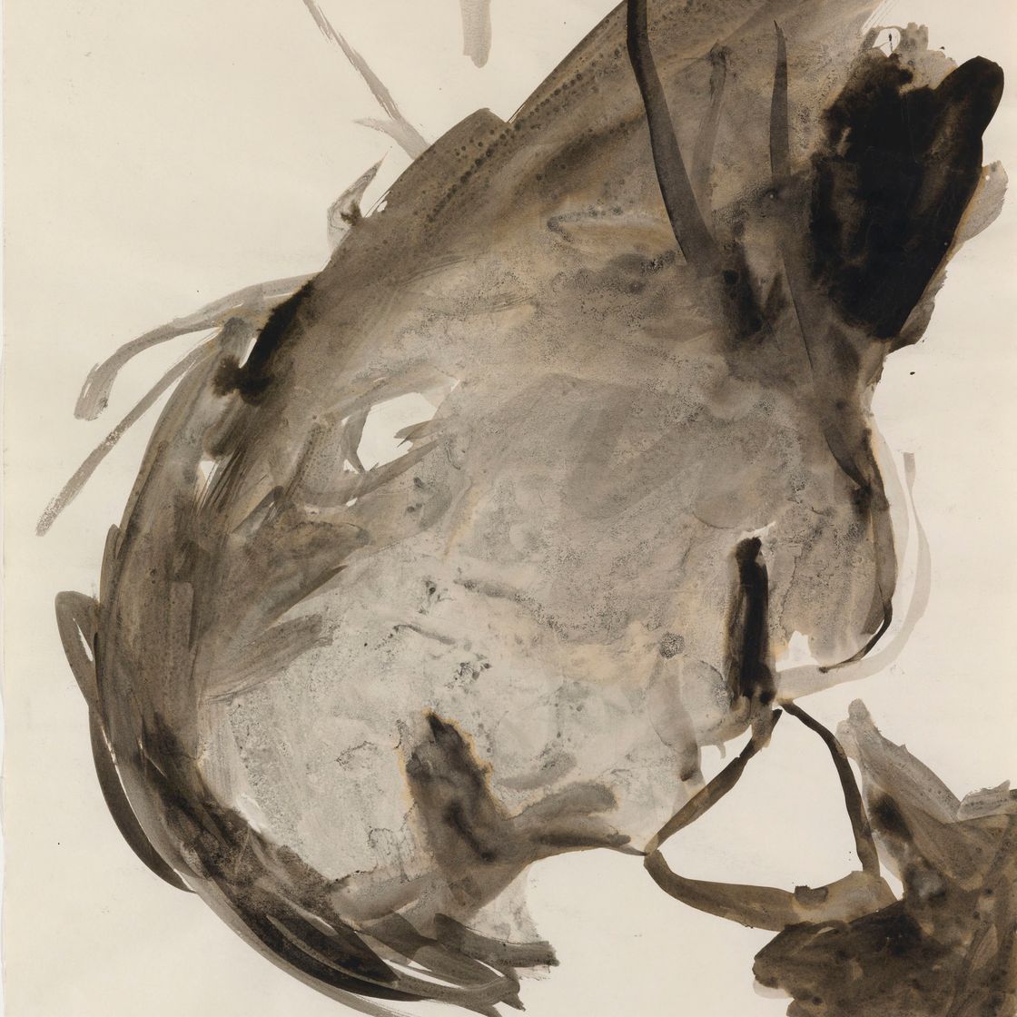 Georg Baselitz — Головка со стеклом