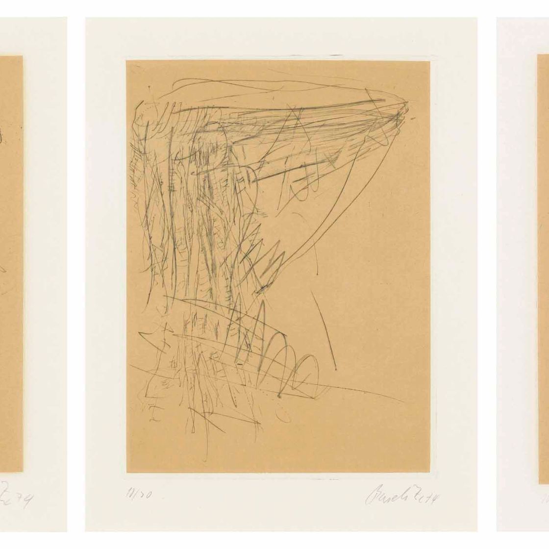 Georg Baselitz — Восемнадцать тарелок, от: Bäume, изображение 1