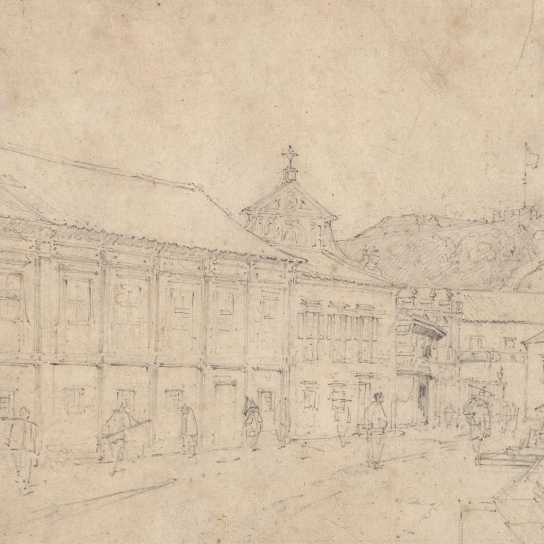 George Chinnery — Улица в Макао
