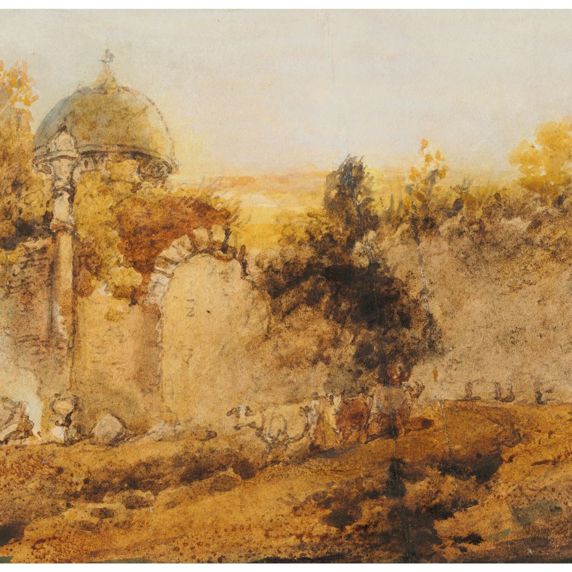 George Chinnery — Разрушенный храм, Бенгалия