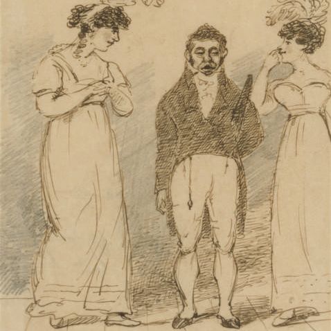 George Chinnery — Карикатура на Джорджа Чиннери