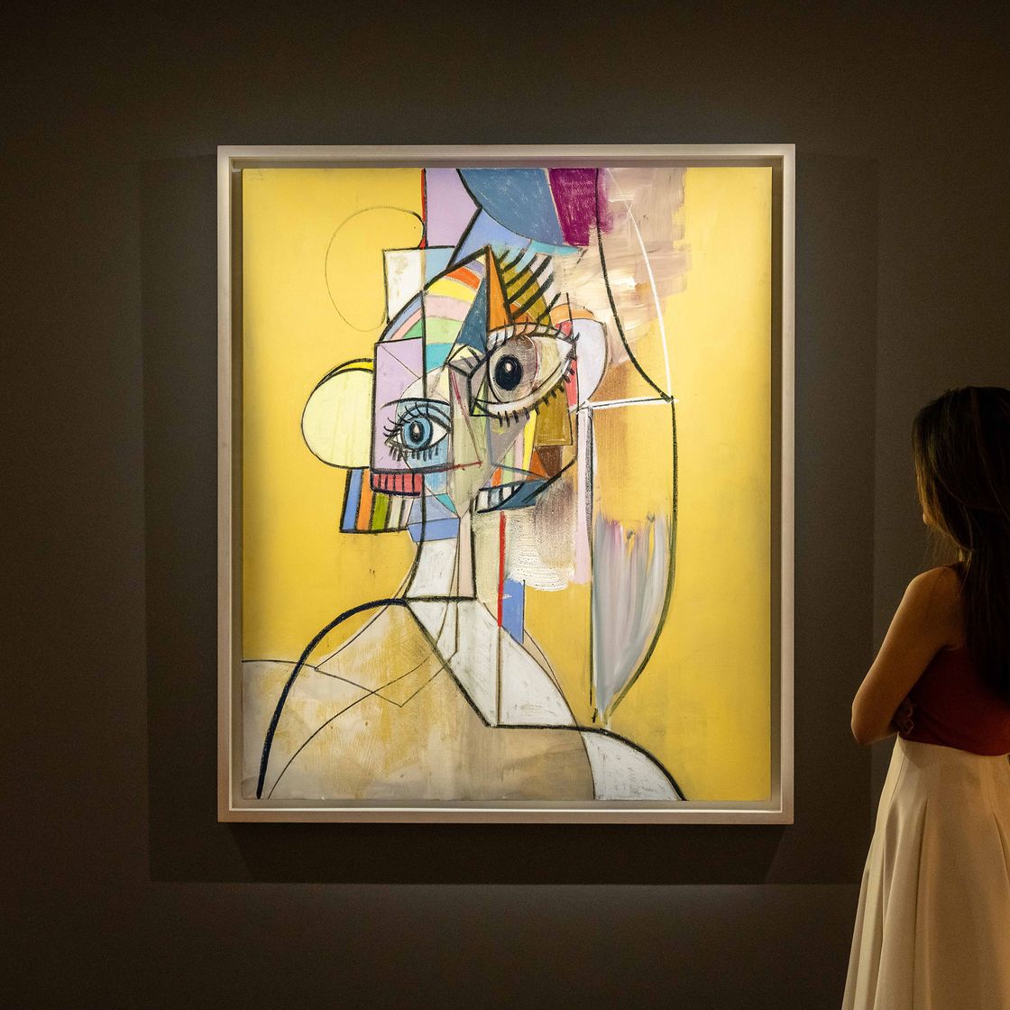 George Condo — Разноцветный портрет, изображение 2