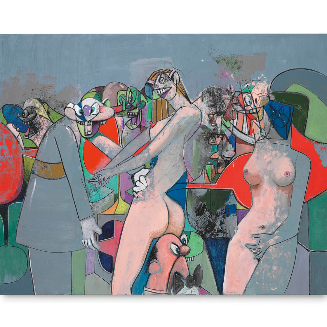 George Condo — Стрип-клуб на Манхэттене