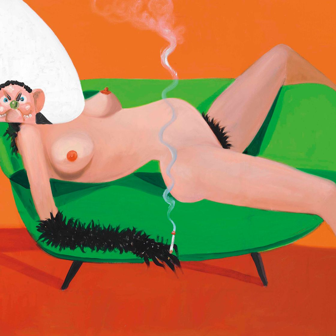 George Condo — Обнаженная на диване