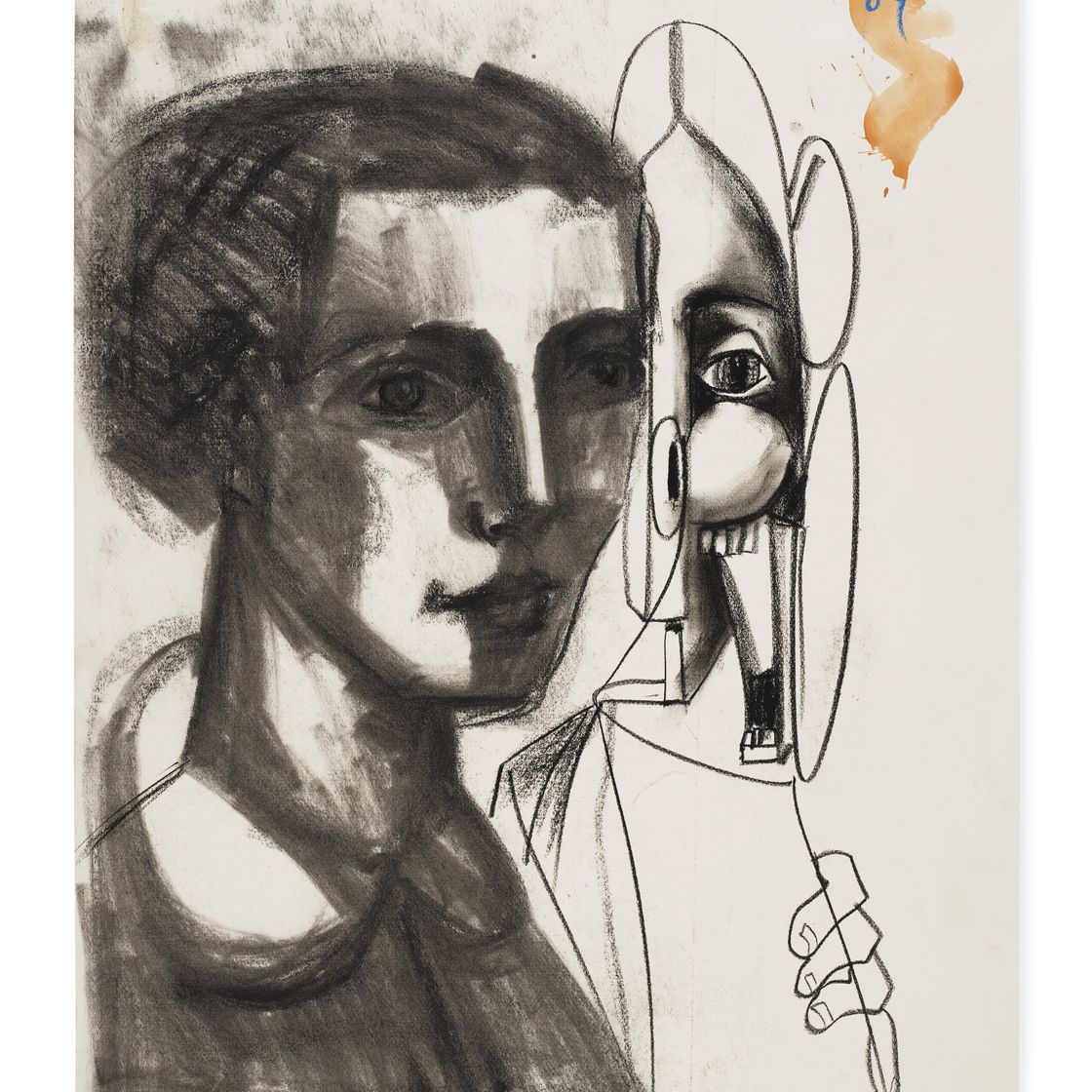 George Condo — Эдвардианский мужчина