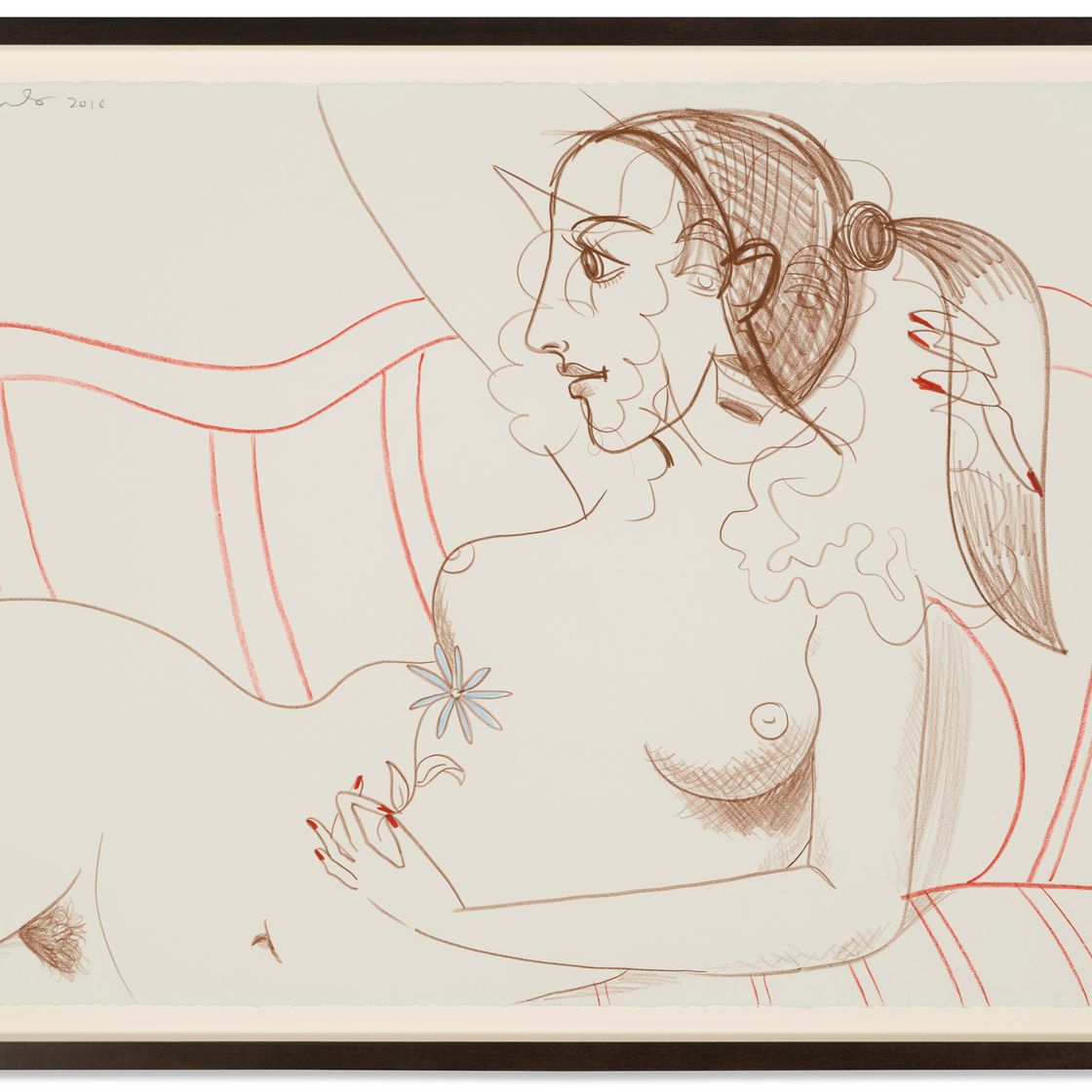 George Condo — Лежащая обнаженная (II), изображение 2