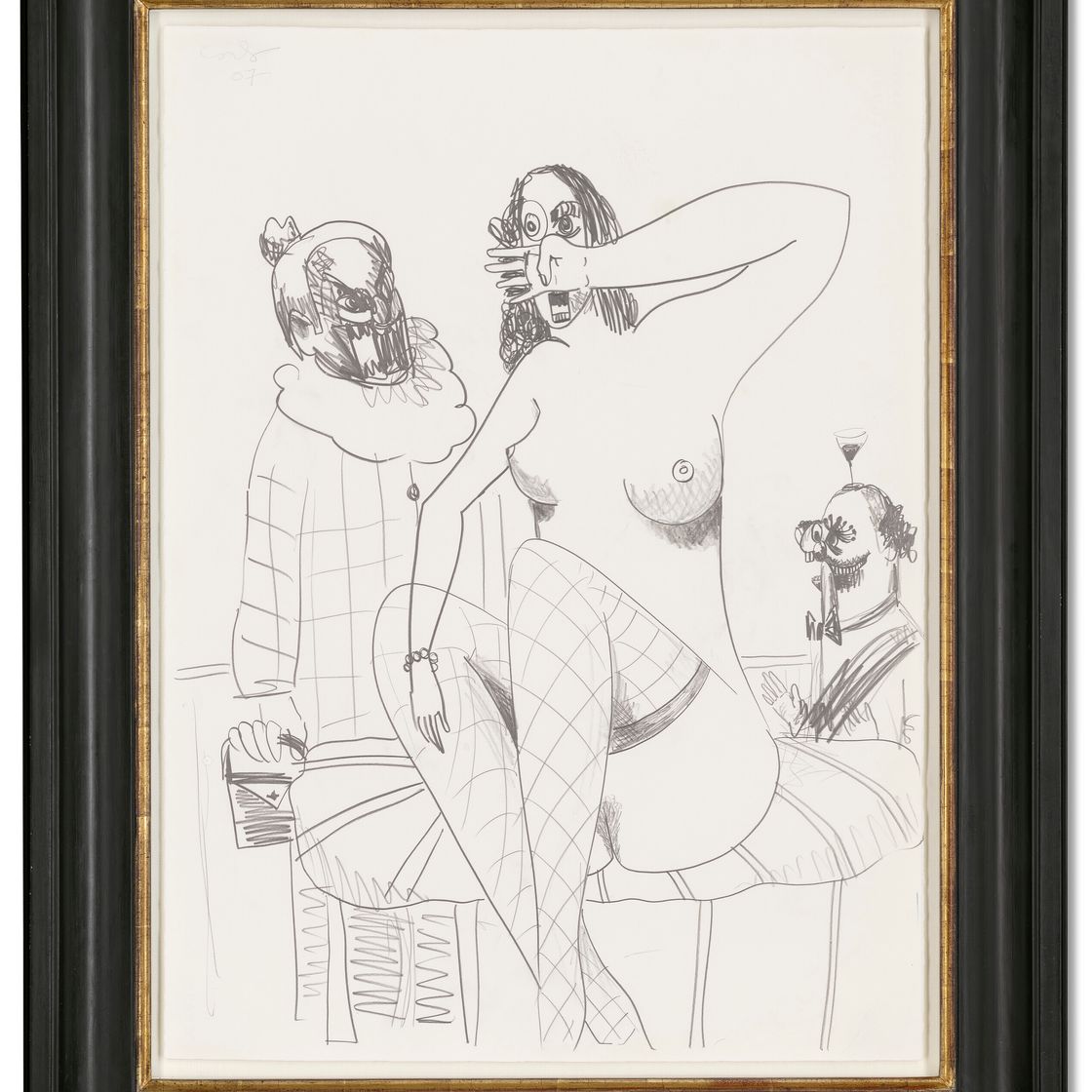 George Condo — Пожилая леди в обнаженном виде, изображение 2