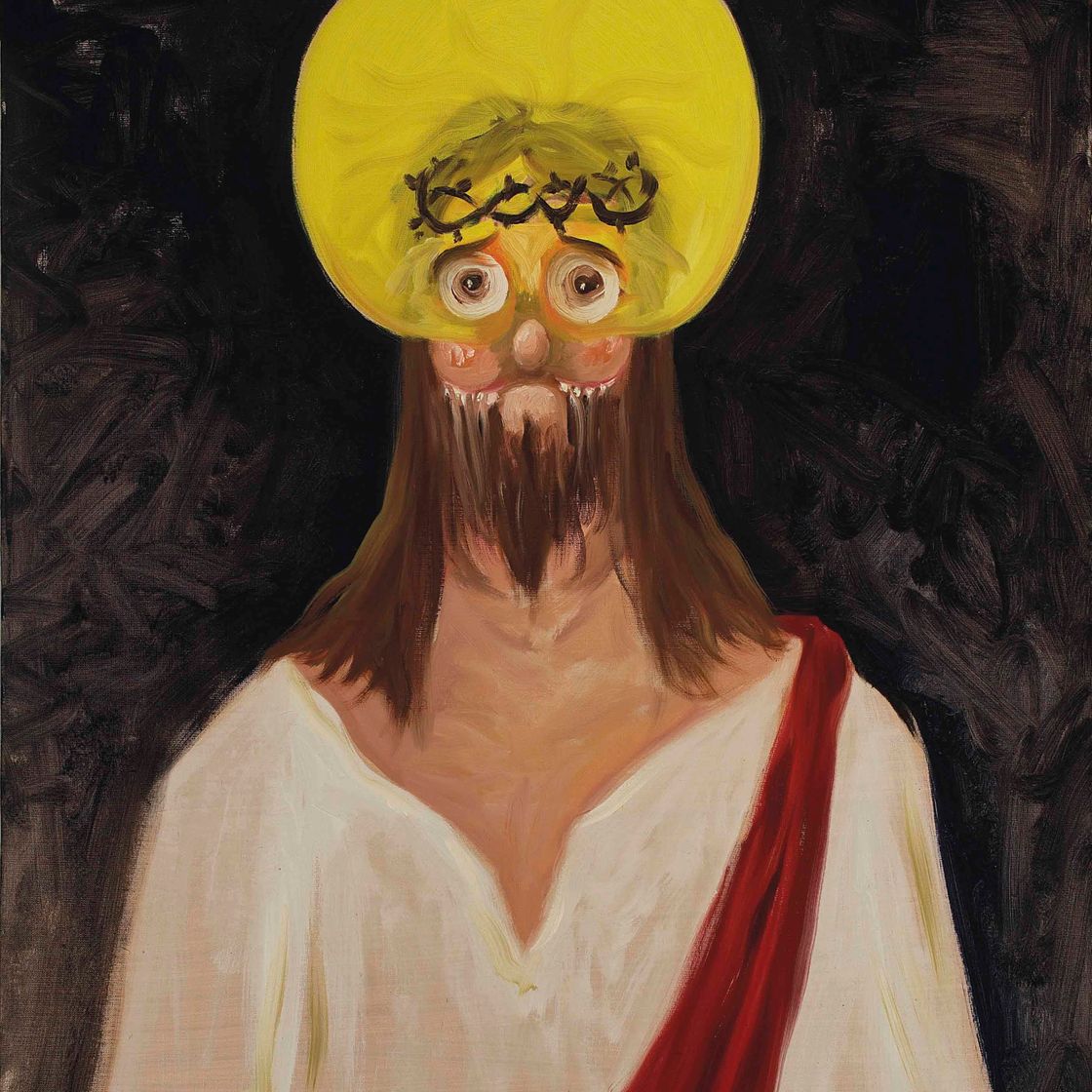 George Condo — Без названия (Иисус, увенчанный терновым венцом)