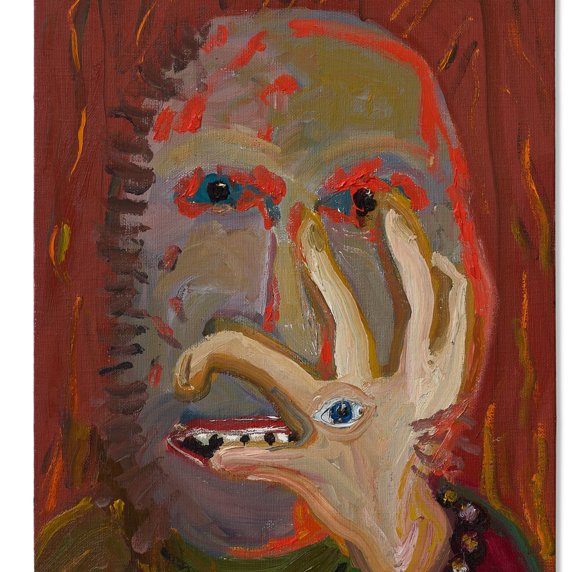George Condo — Лицо, прикрытое рукой