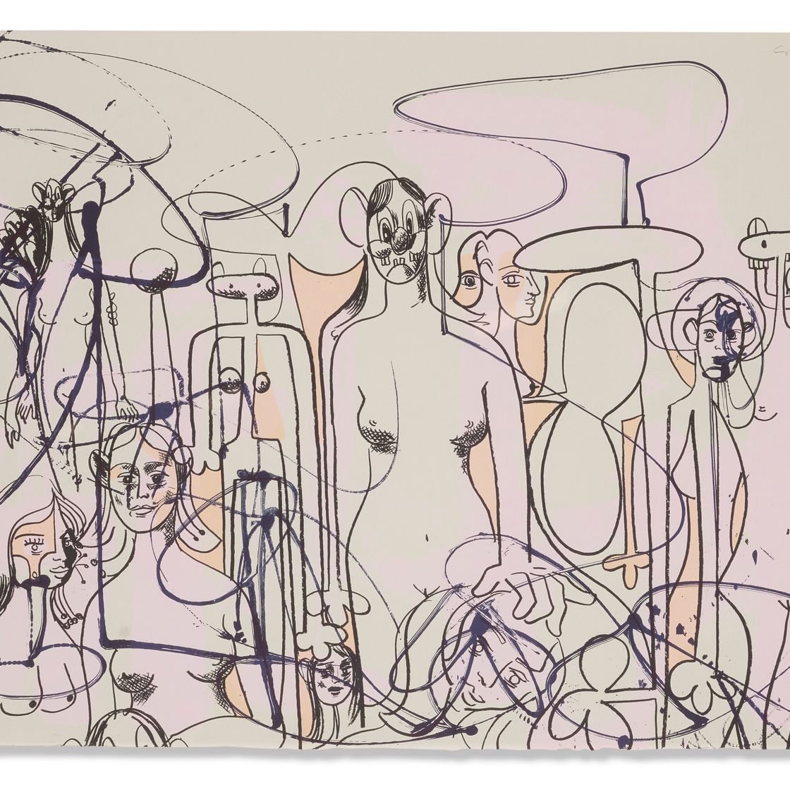 George Condo — Линия фигур