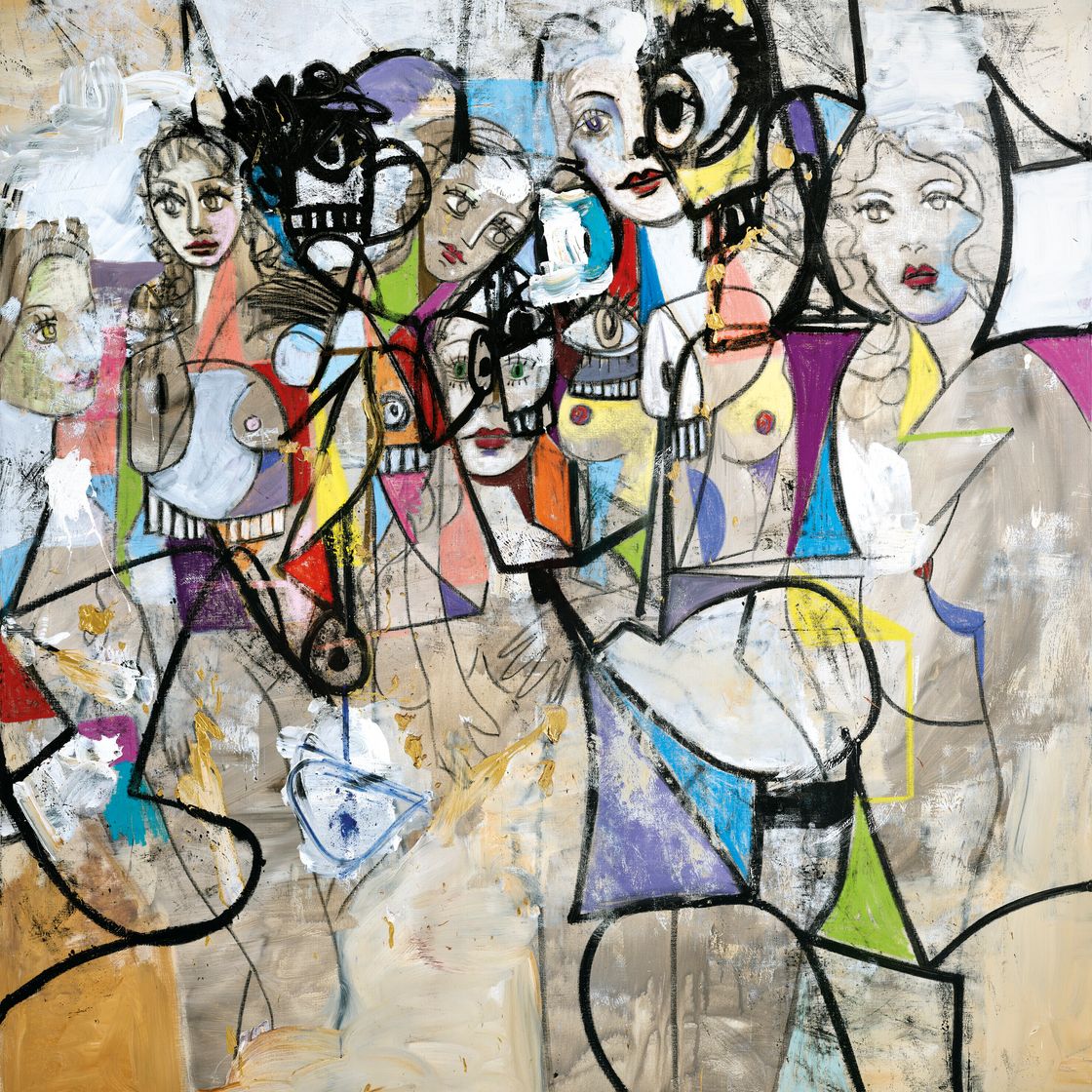 George Condo — Убегая от тьмы, изображение 1