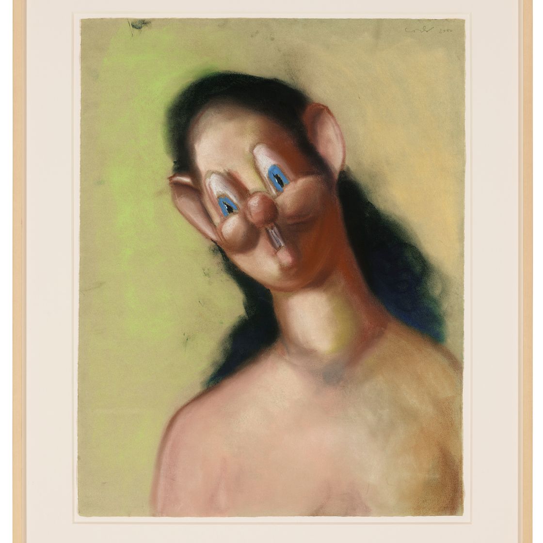 George Condo — Портрет на желтом фоне, изображение 2
