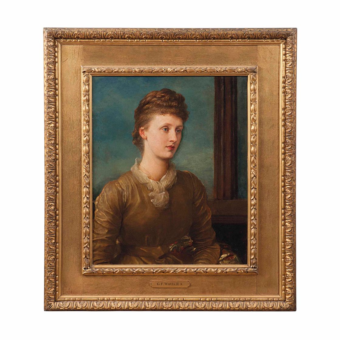 George Frederic Watts — Портрет миссис Эндрю Хиченс (1853-1931), урожденной Мэри Эмили Мэй Принсеп, впоследствии леди Теннисон