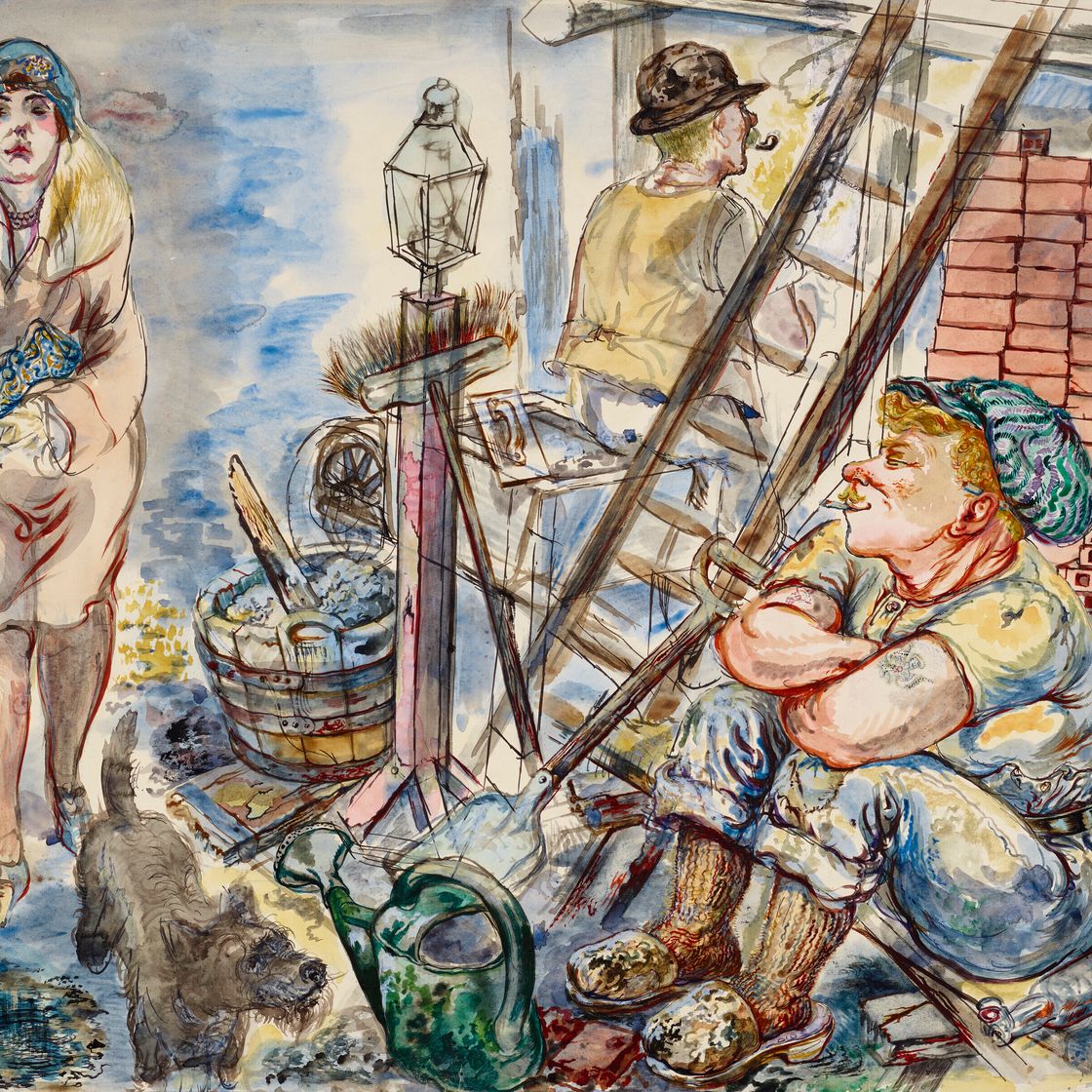 George Grosz — Шлангенхаут и Пантинен, изображение 1