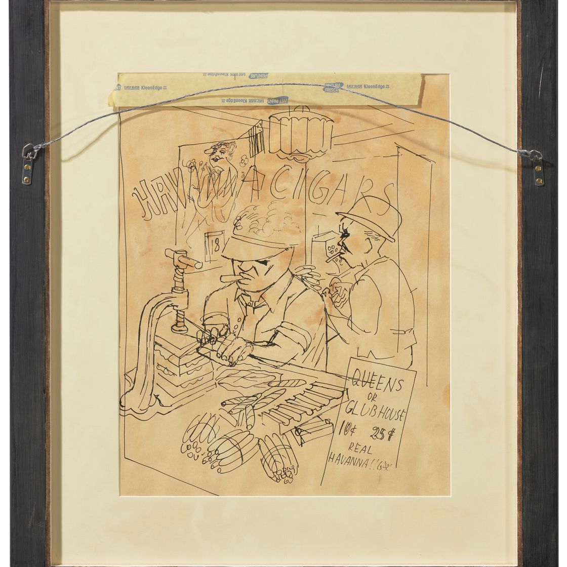 George Grosz — Бродвей (прямая сторона); Гаванские сигары (обратная сторона), изображение 4