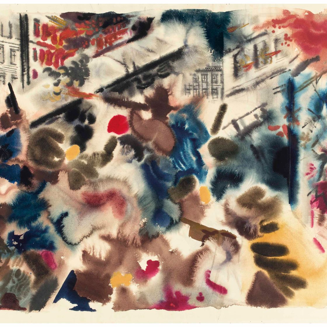 George Grosz — Уличная драка